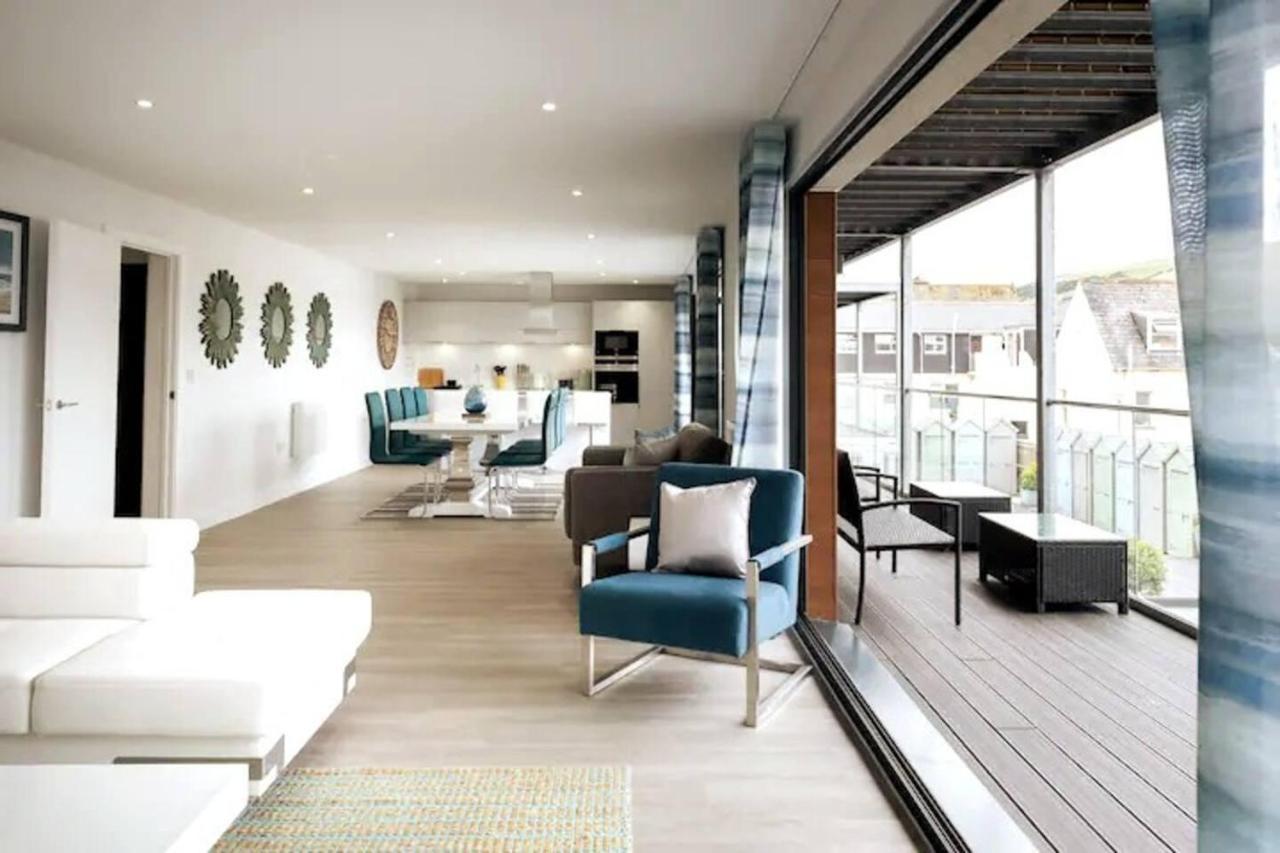 4Br-8Guests-Balcony-Beachview-Pool-Pets Woolacombe Buitenkant foto