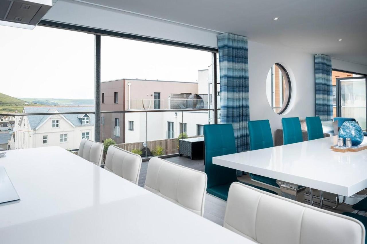 4Br-8Guests-Balcony-Beachview-Pool-Pets Woolacombe Buitenkant foto