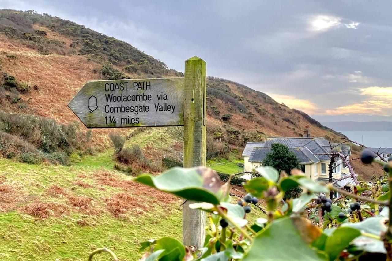 4Br-8Guests-Balcony-Beachview-Pool-Pets Woolacombe Buitenkant foto